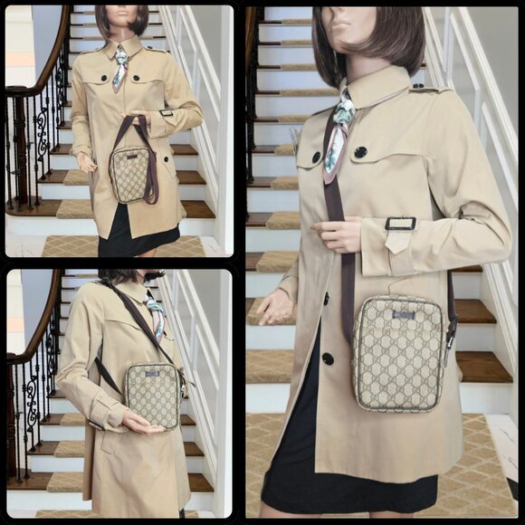 Gucci Mono Messenger Bag Ebony - Picture 11 of 17